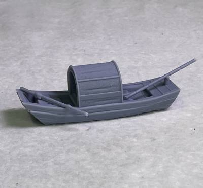 Japanese Garden Sampan Boat